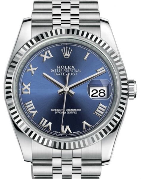 116234 rolex blue dial|Rolex datejust 116234 men's watch.